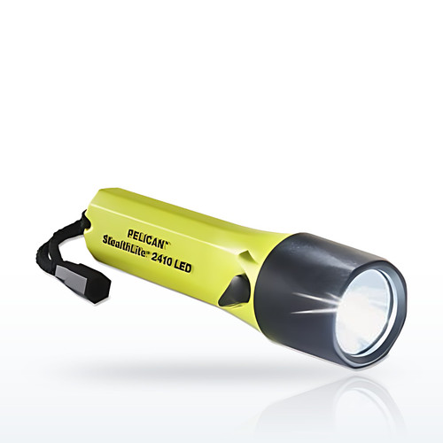 StealthLite™ Flashlight, 4 AA, 183 Lumens, High Vis Yellow, Security Lanyard