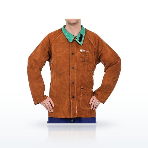 Split Cowhide Leather Jacket, Lava Brown