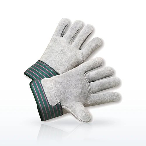 PIP 600-EA Superior Grade Split Cowhide Leather Palm Glove, Full Leather Back