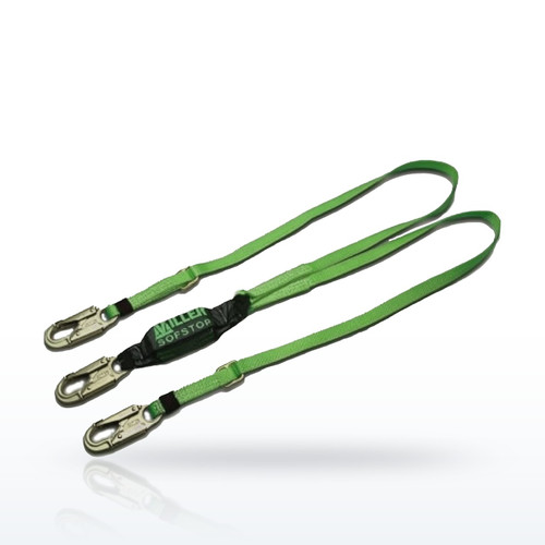 StretchStop® Double Leg Stretchable Web Lanyard with SofStop® Energy Absorber