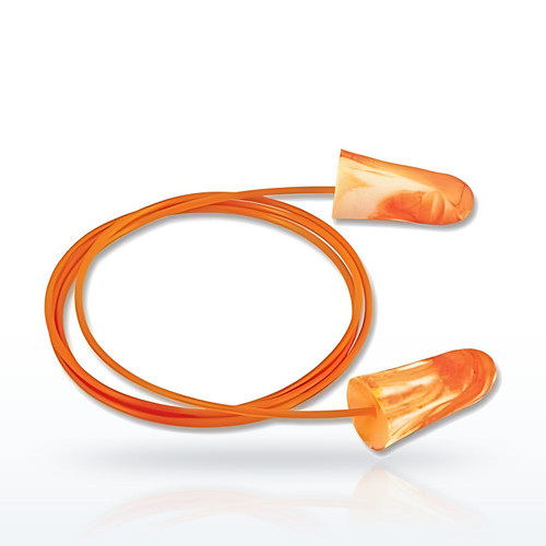 Softies Foam Earplugs, Foam, Orange, Corded