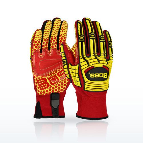Boss 120-MP2415 High Dexterity Gloves, ANSI A4, Synthetic Leather Palm