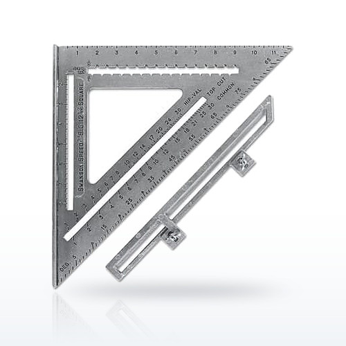 Swanson Tools S0107 The Big 12 Speed Square, 12 in, with Layout Bar