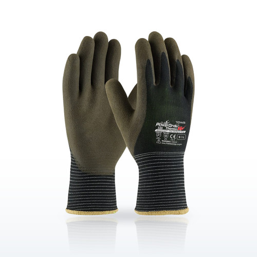 PowerGrab Thermo W 41-1430 Cold Weather Gloves, ANSI A2, Latex Coated