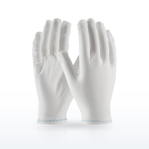 Stretch Nylon Inspection Glove with Zig-Zag Stitched Rolled Hem - 9", 98-702