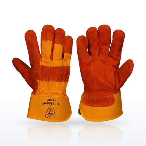 Tillman Gold Leather Palm Gloves