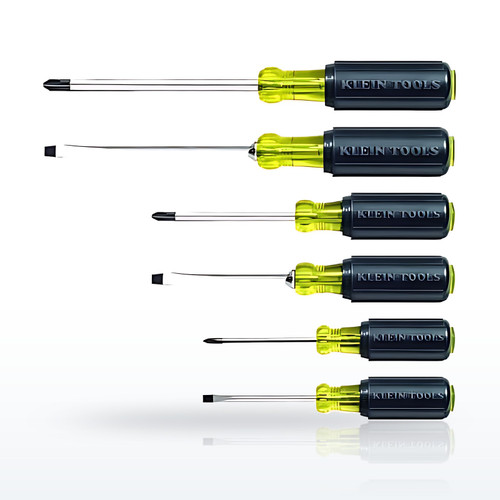 Klein Tools 85074 6-Pc Screwdriver Set, Phillips/Slotted