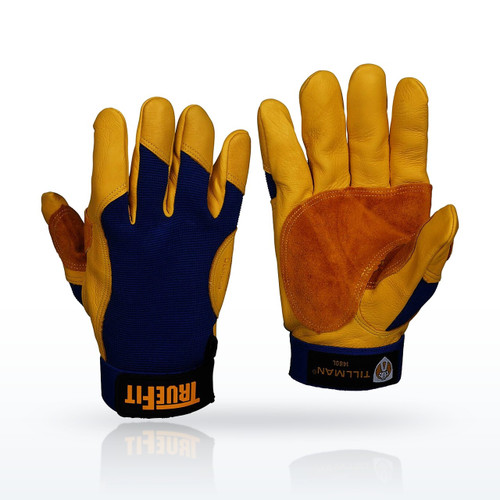 Tillman 1480 High Dexterity Leather Palm Gloves, TrueFit Top Grain Deerskin