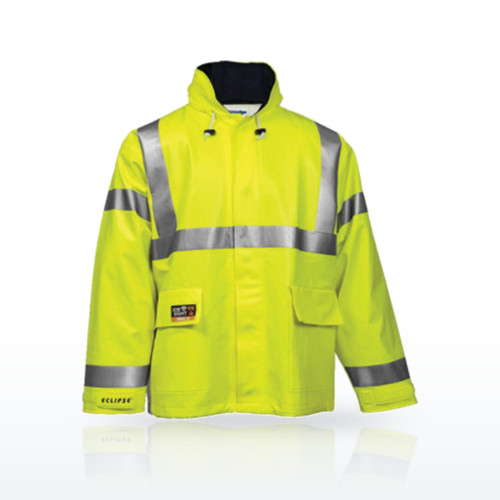 Tingley Eclipse J44122 FR Class 3 Hi-Vis Rain Jacket, 8.7 cal