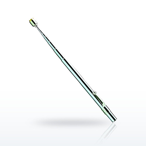 Telescoping Magnetic Pick-Up, 2 lb, Nickel-Plated Steel, 5-1/2 in to 23-1/2 in