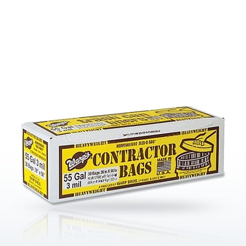 Trash Can Liners with Recycled Plastic, 55 gal, 3 mil, 36 in W x 60 in H, Black