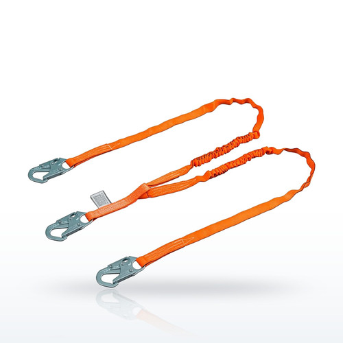 Miller Titan II T5112-Z7 Shock-Absorbing Lanyards, Single Leg Tubular