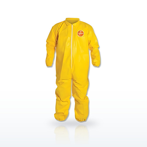 Tychem® 2000 Coverall, Serged Seams, Collar, Elastic Wrists and Ankles, Zipper