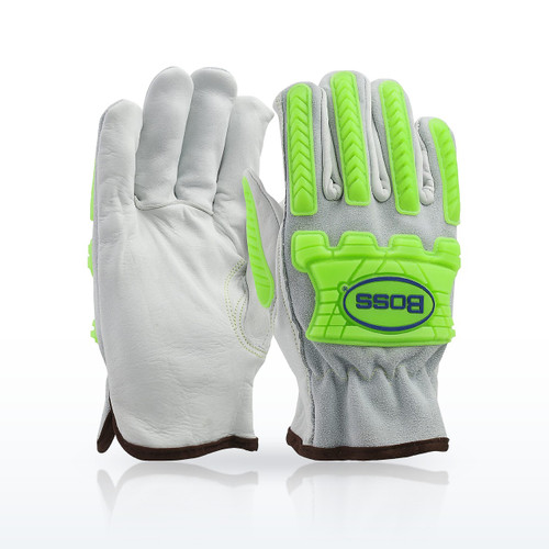 Top Grain Leather Drivers Glove with Split Cowhide Back