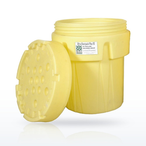 UltraTech Poly Overpack Plus Salvage Drum, 95 Gallon
