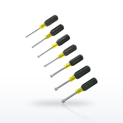 7 Pc Cushion-Grip Nut Driver Set, 3/16 in, 1/4 in, 5/16 in, 11/32 in, 3/8 in