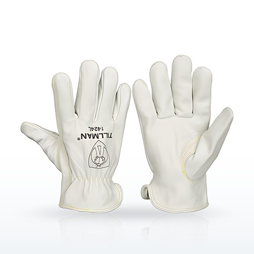 Tillman 1424 Top Grain Cowhide Drivers Gloves - Pearl