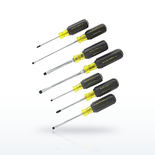 7-Pc Cushion-Grip Screwdriver Set, Phillips/Slotted