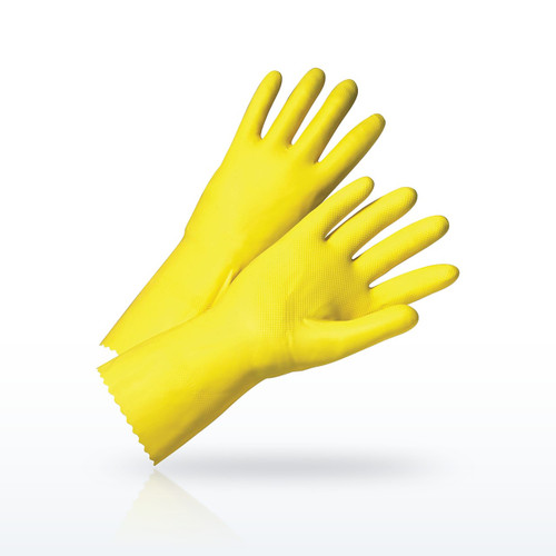 Unsupported Latex, Flock Lined with Raised Diamond Grip - 18 Mil, 2312