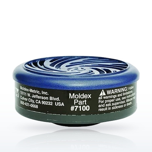 Moldex 7100-MOLDEX Cartridge Respirators, & Series Gas/Vapor Cartridge, Black