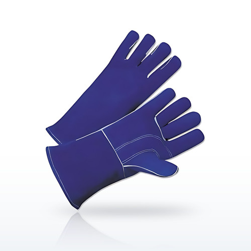 Best Welds 3030 Leather Welding Gloves, Large, Blue
