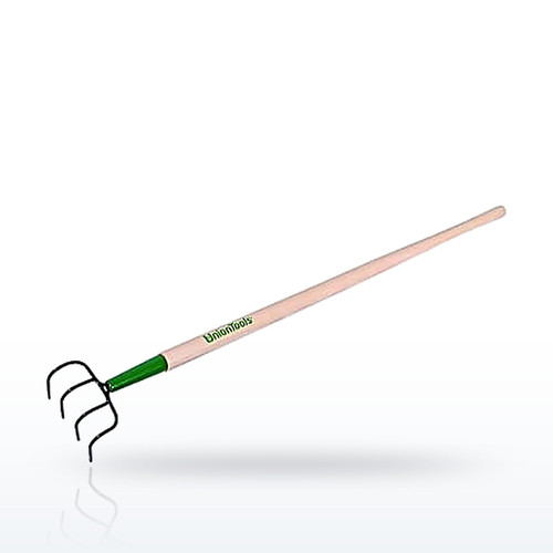 UnionTools® Cultivator, 4-Tine, Curved, 48 in North American Hardwood Handle