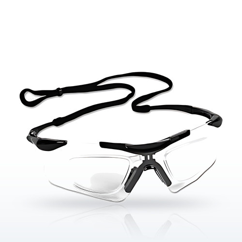 KleenGuard 38503 Safety Glasses, V60 Safeview Safety Eyewear, Rx Inserts