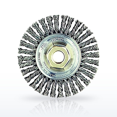 Weiler® Roughneck® Max Stringer Bead Wheel, 4 in dia x 3/16 W