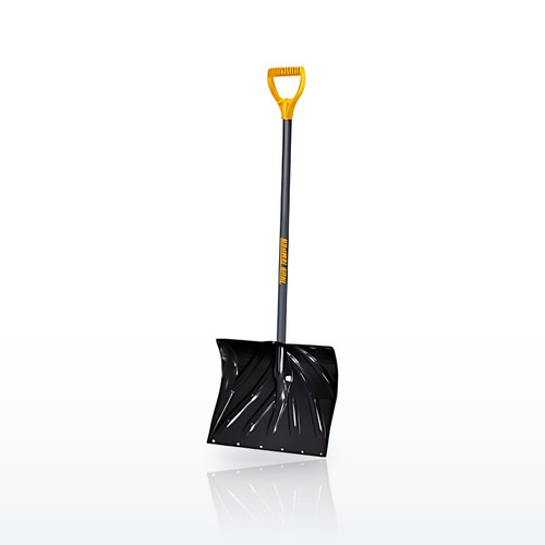 UnionTools® Poly Combo D-Grip Snow Shovel, 13-1/2 in x 18 in, Square Point Blade