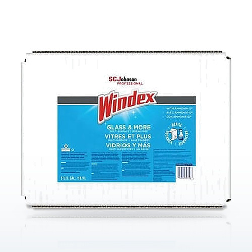 Windex 696502 Glass Cleaners, Bag-in-Box Dispenser, 5 gal