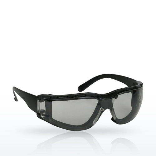 Zenon Z11sm™ Foam Rimless Safety Glasses with Black Temple, Light Gray Lens