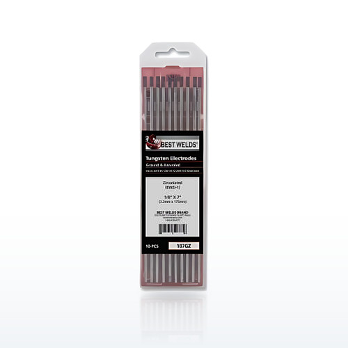Best Welds Tig Tungsten Electrodes, Zirconiated Ground Tungsten Electrodes