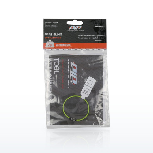 Wire Sling with Screw Gate - 3 lbs. maximum load limit - Retail Packaged