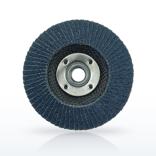 Weiler 31350 Coated Flap Disc Abrasives, Wolverine Flap Disc, 4-1/2 in Type 29