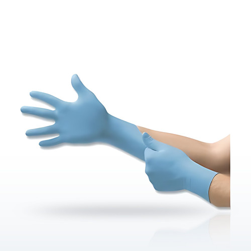 92-675 Nitrile Powder-Free Disposable Gloves, Textured Fingers, 4.3 mil