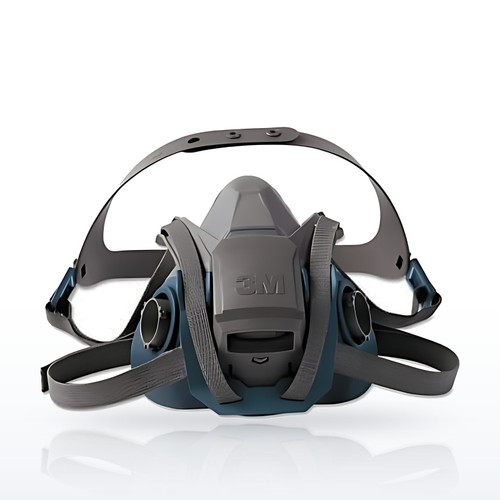 3M Cartridge Respirators, Rugged Comfort Quic-Latch Half-Facepiece Reusable