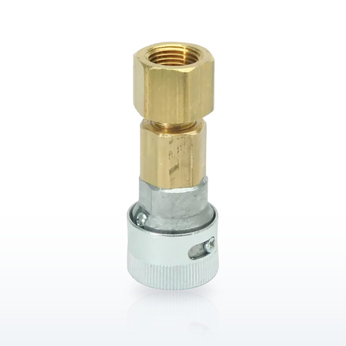 North Female Coupler - Schrader, for 1/2" ID Hose
