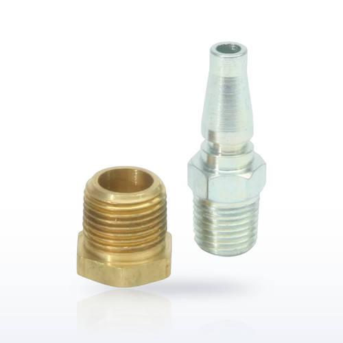North Male Coupler - Schrader, for 1/2" ID Hose
