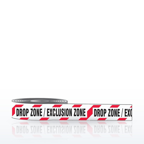 Accuform Drop Zone / Exclusion Zone Barricade Tape - 3 in x 1000 ft