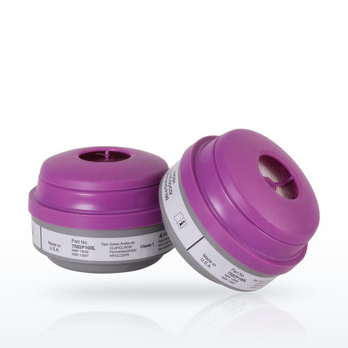 Acid Gas (AG) with P100 Respirator Cartridge, 7582P100L