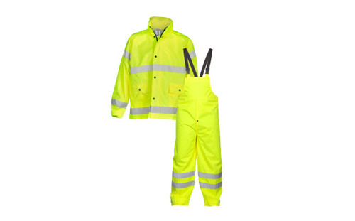 ML Kishigo Hi-Vis Rainwear, Storm Stopper Rainwear Jacket and Bib, Class 3