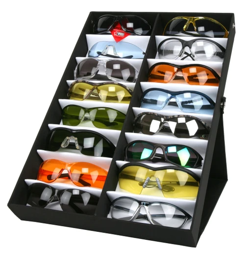 MCR Safety ESC16 Safety Glass Parts & Accessories, Black Eyewear Display Case