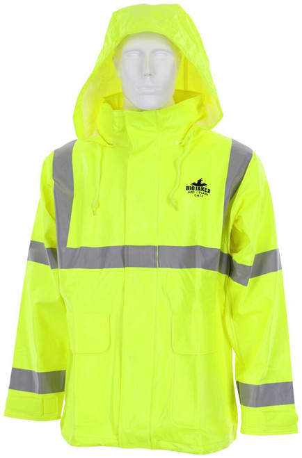 MCR Safety BJ238JHX Big Jake 2 Rainwear, PVC / Meta-Aramid Fabric, BJ238JH