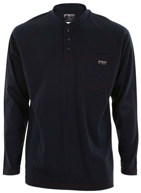 MCR Safety H1N FR Gear, Navy Blue Flame Resistant (FR) Work Shirt
