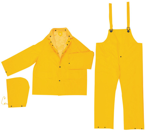 MCR Safety Classic Plus Series Rain Gear, .35mm PVC / Polyester Material - 2403