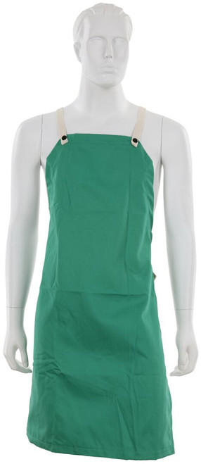 MCR Safety 39136 Welding Apparel, Welding Gear, Green Cotton Welding Apron
