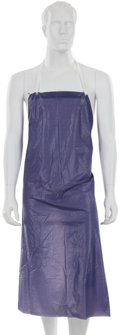 MCR Safety O63S4 Blue Vinyl Apron, 6 mil Thickness