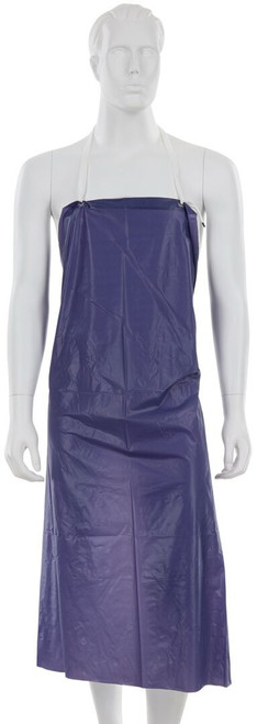 MCR Safety O73R4 Blue Vinyl Apron, 8 mil Thickness