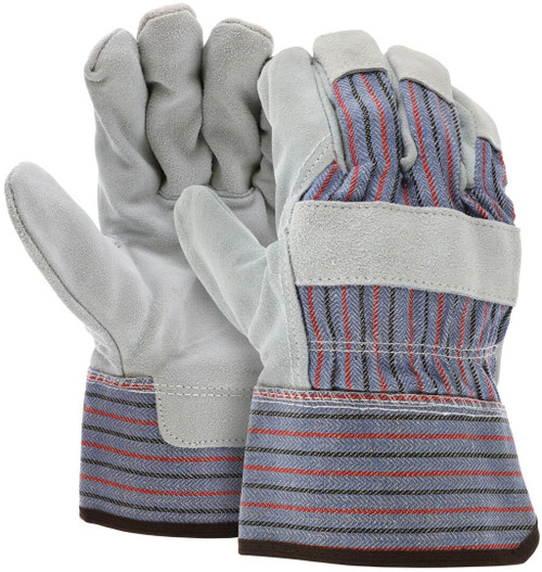 MCR Safety 12010 Leather Palm Work Gloves