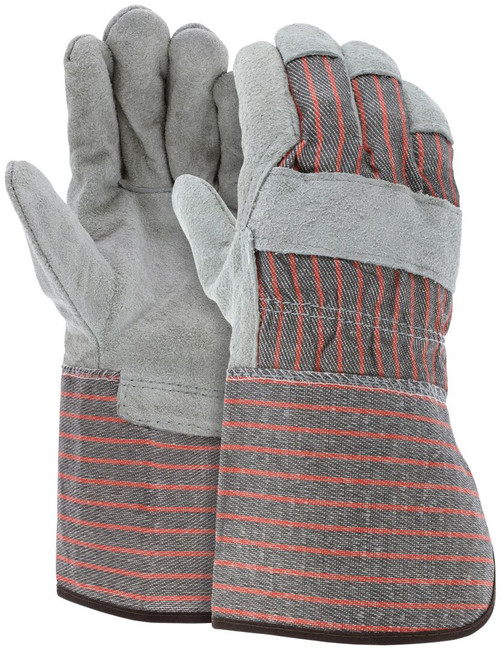 MCR Safety 1210S Economy Split Leather Palm Work Gloves